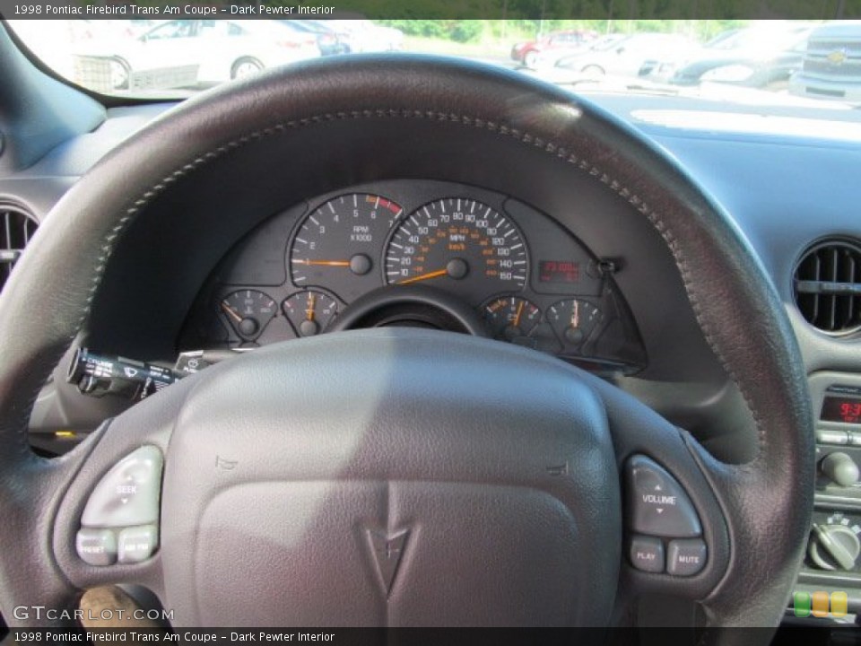 Dark Pewter Interior Steering Wheel for the 1998 Pontiac Firebird Trans Am Coupe #65385708