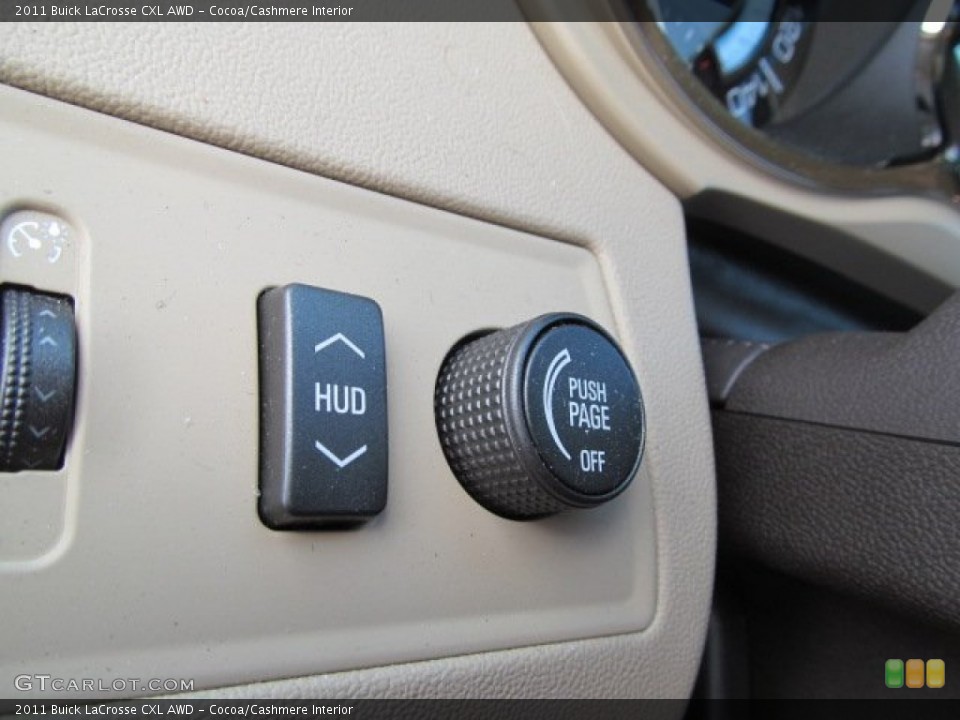 Cocoa/Cashmere Interior Controls for the 2011 Buick LaCrosse CXL AWD #65386356