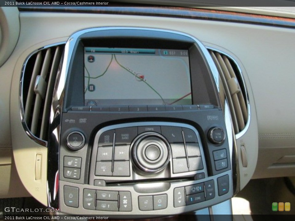 Cocoa/Cashmere Interior Controls for the 2011 Buick LaCrosse CXL AWD #65386410