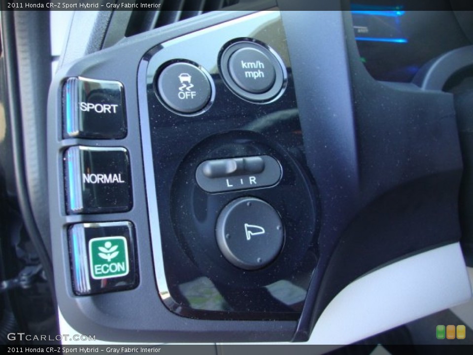 Gray Fabric Interior Controls for the 2011 Honda CR-Z Sport Hybrid #65389896