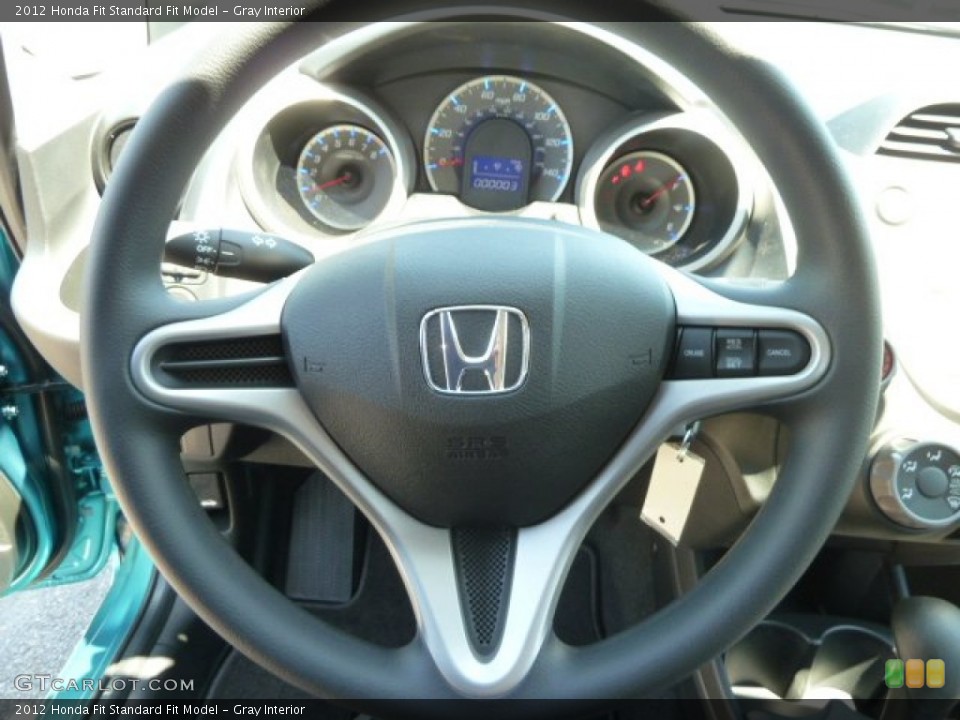 Gray Interior Steering Wheel for the 2012 Honda Fit  #65401209