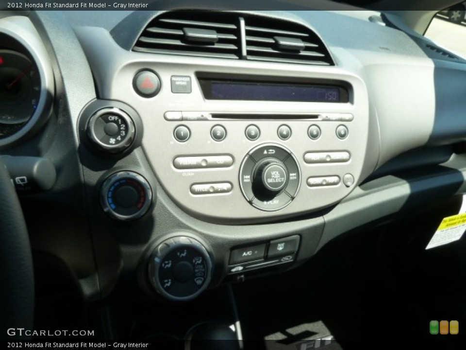 Gray Interior Controls for the 2012 Honda Fit  #65401218