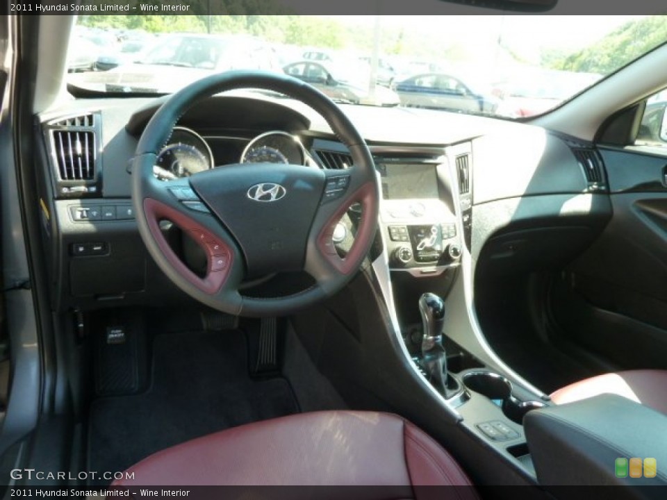 Wine Interior Dashboard for the 2011 Hyundai Sonata Limited #65407266