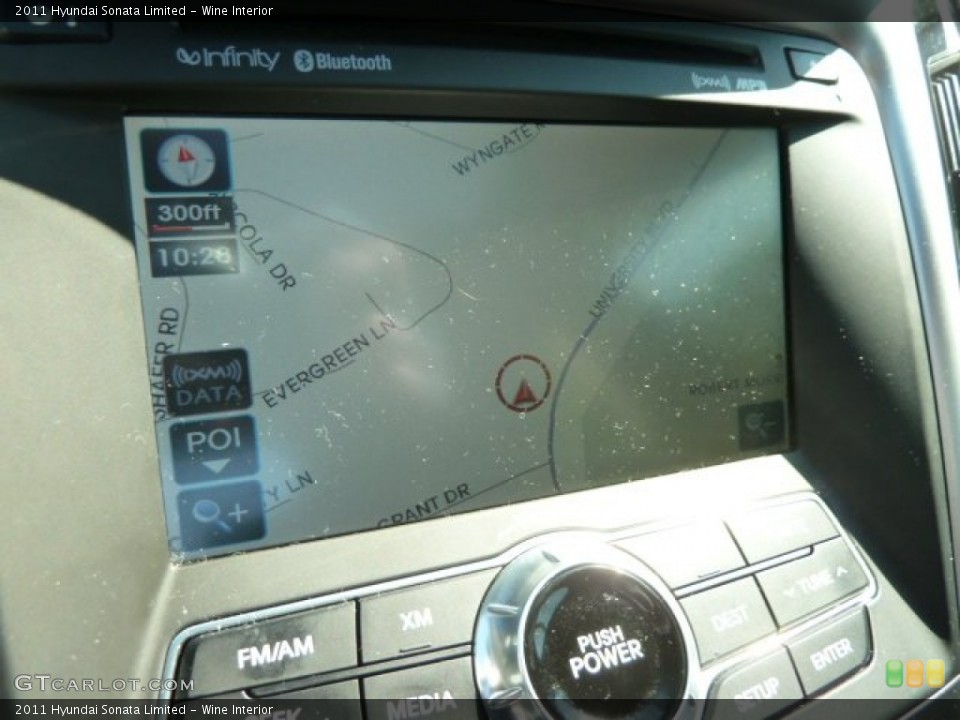 Wine Interior Navigation for the 2011 Hyundai Sonata Limited #65407285