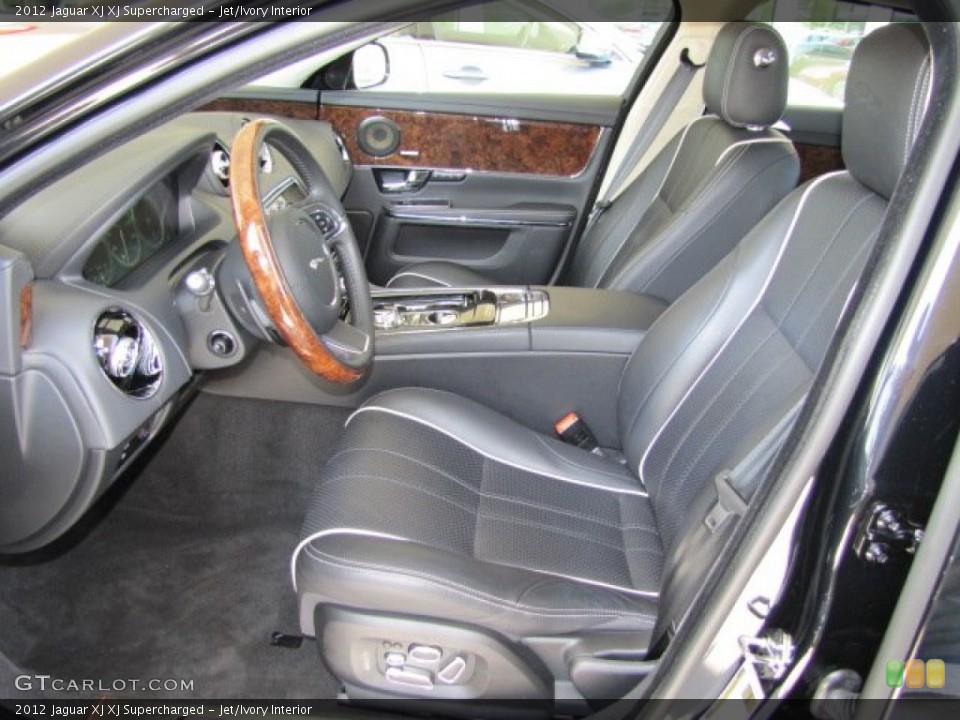 Jet/Ivory Interior Photo for the 2012 Jaguar XJ XJ Supercharged #65408987