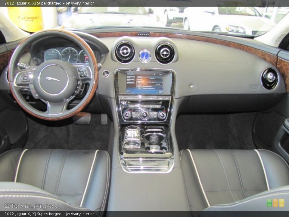 Jet/Ivory Interior Dashboard for the 2012 Jaguar XJ XJ Supercharged #65408993