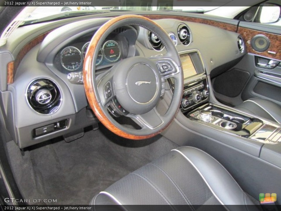 Jet/Ivory Interior Photo for the 2012 Jaguar XJ XJ Supercharged #65409044