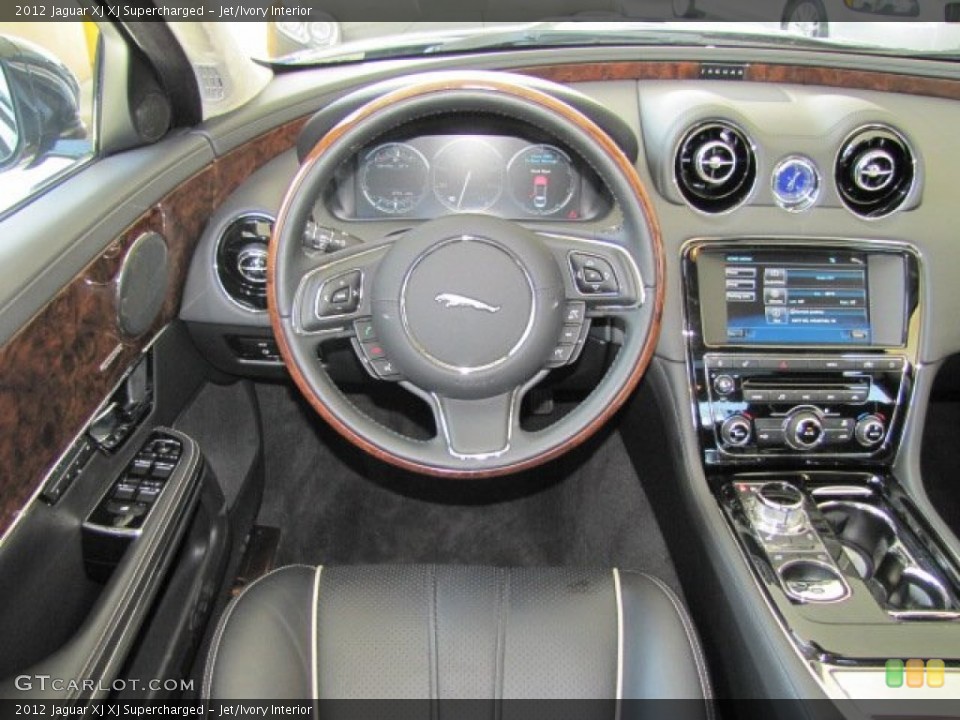 Jet/Ivory Interior Dashboard for the 2012 Jaguar XJ XJ Supercharged #65409050