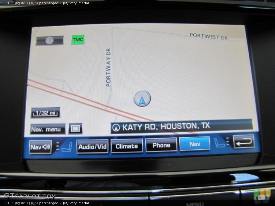 Jet/Ivory Interior Navigation for the 2012 Jaguar XJ XJ Supercharged #65409095