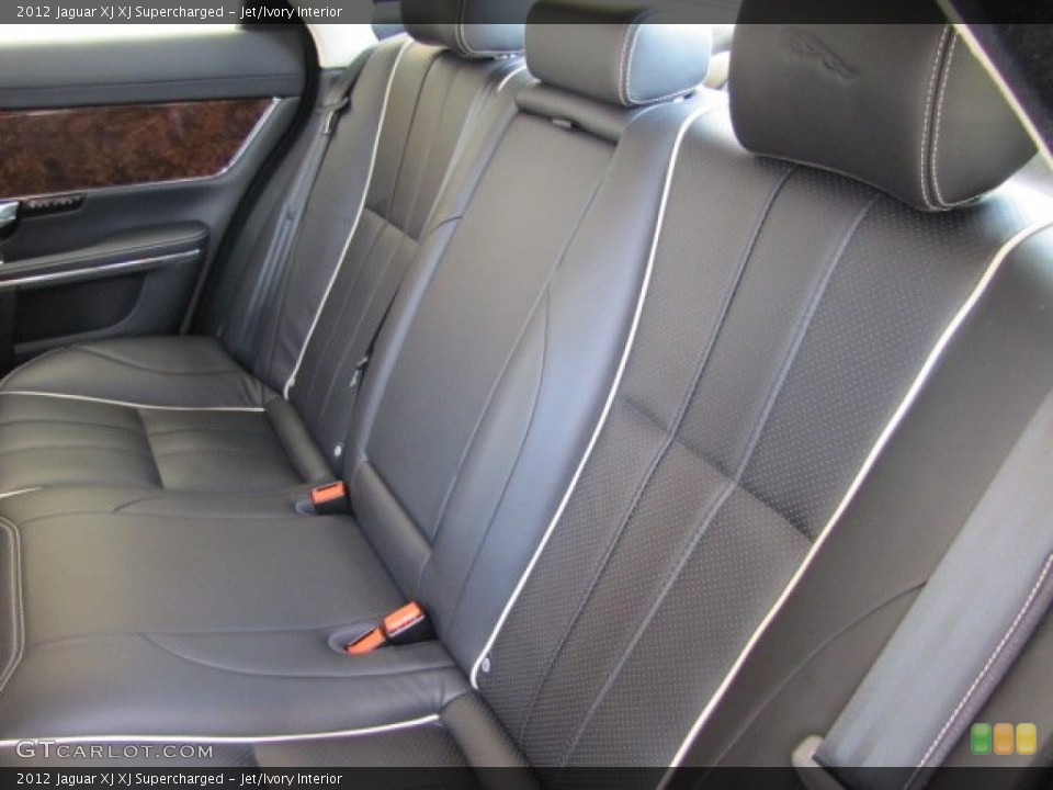 Jet/Ivory Interior Rear Seat for the 2012 Jaguar XJ XJ Supercharged #65409191