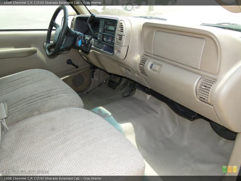 Gray Interior Dashboard for the 1998 Chevrolet C/K C1500 Silverado Extended Cab #65409452