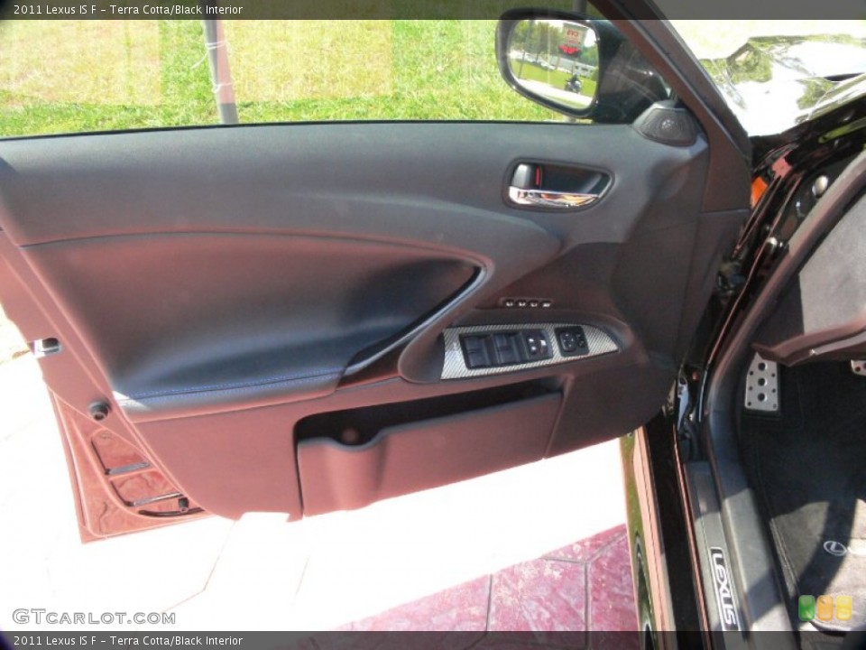 Terra Cotta/Black Interior Door Panel for the 2011 Lexus IS F #65417370