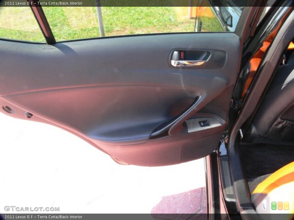 Terra Cotta/Black Interior Door Panel for the 2011 Lexus IS F #65417376