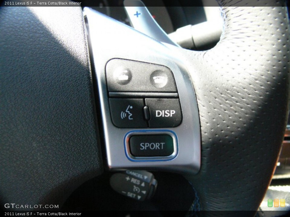 Terra Cotta/Black Interior Controls for the 2011 Lexus IS F #65417451