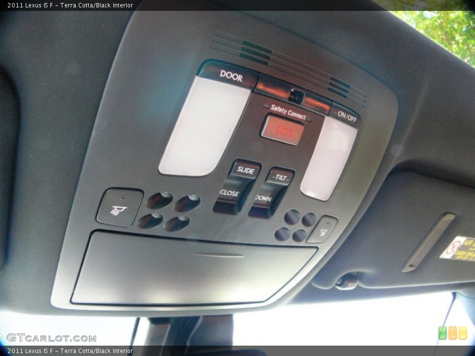 Terra Cotta/Black Interior Controls for the 2011 Lexus IS F #65417535