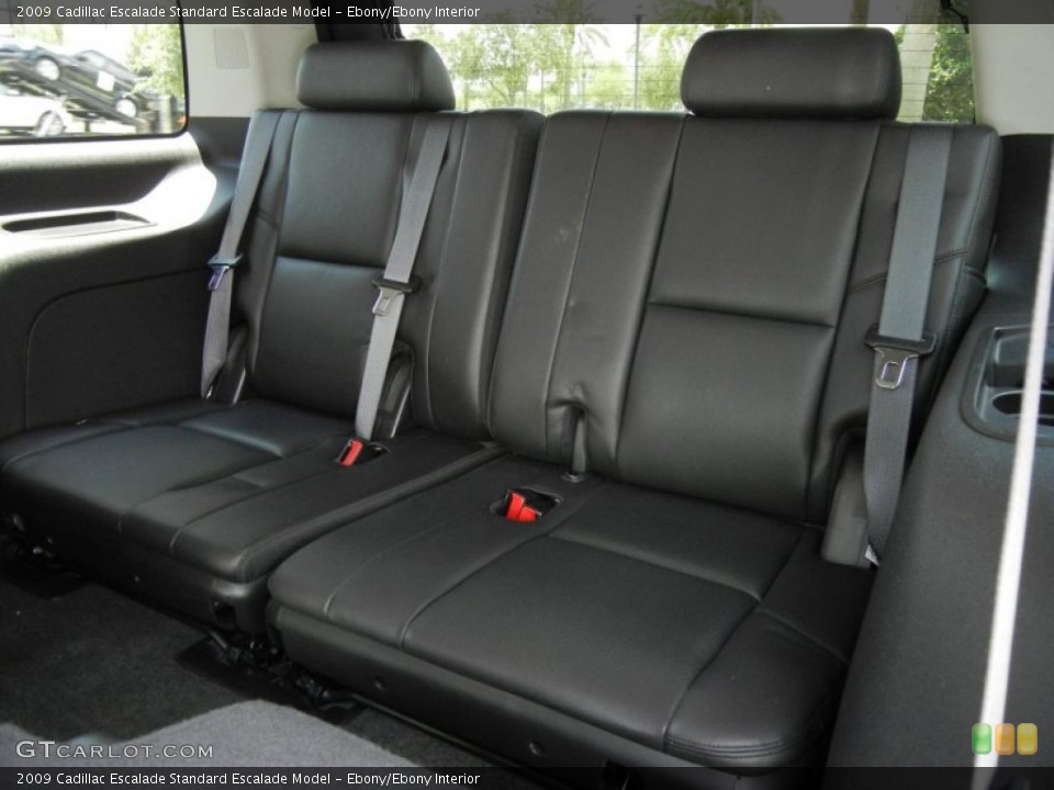 Ebony/Ebony Interior Rear Seat for the 2009 Cadillac Escalade  #65419263