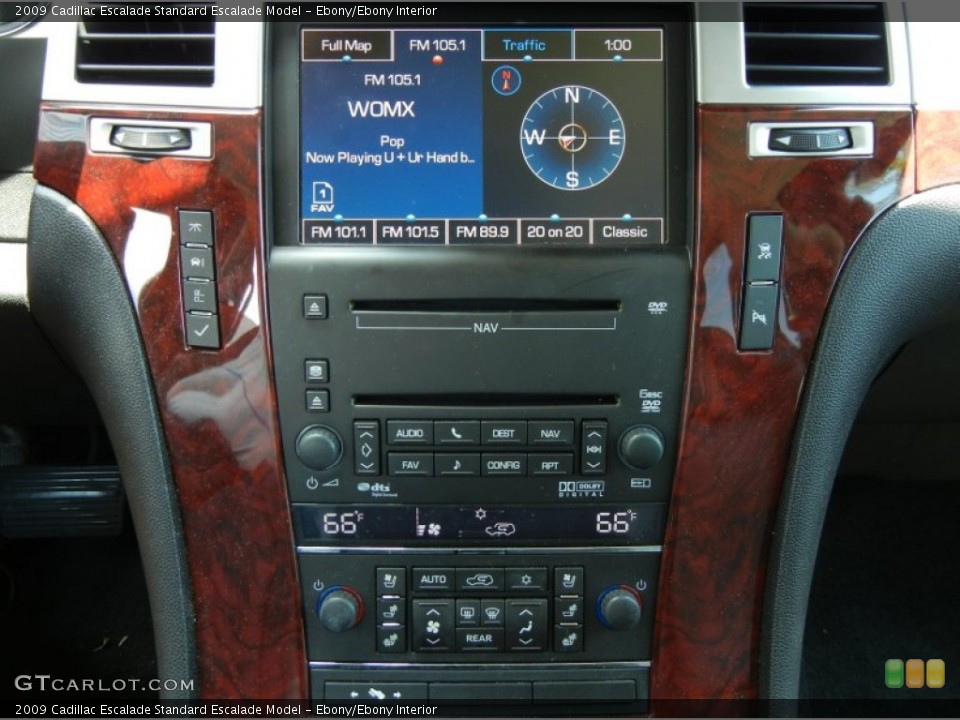 Ebony/Ebony Interior Controls for the 2009 Cadillac Escalade  #65419353