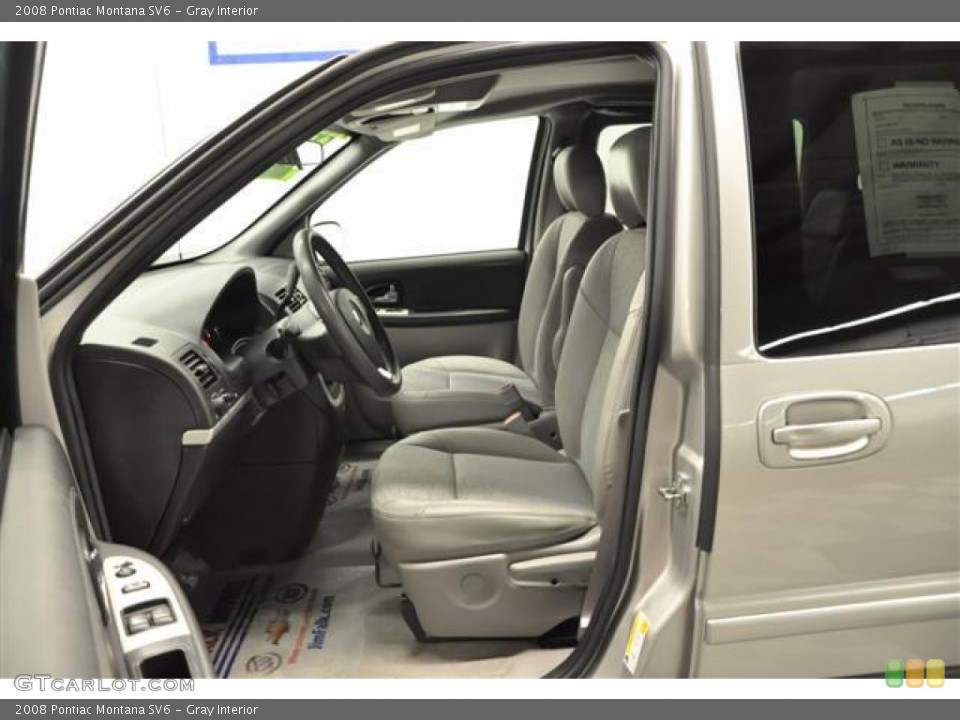 Gray Interior Photo for the 2008 Pontiac Montana SV6 #65421003