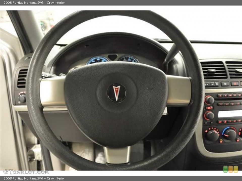 Gray Interior Steering Wheel for the 2008 Pontiac Montana SV6 #65421033