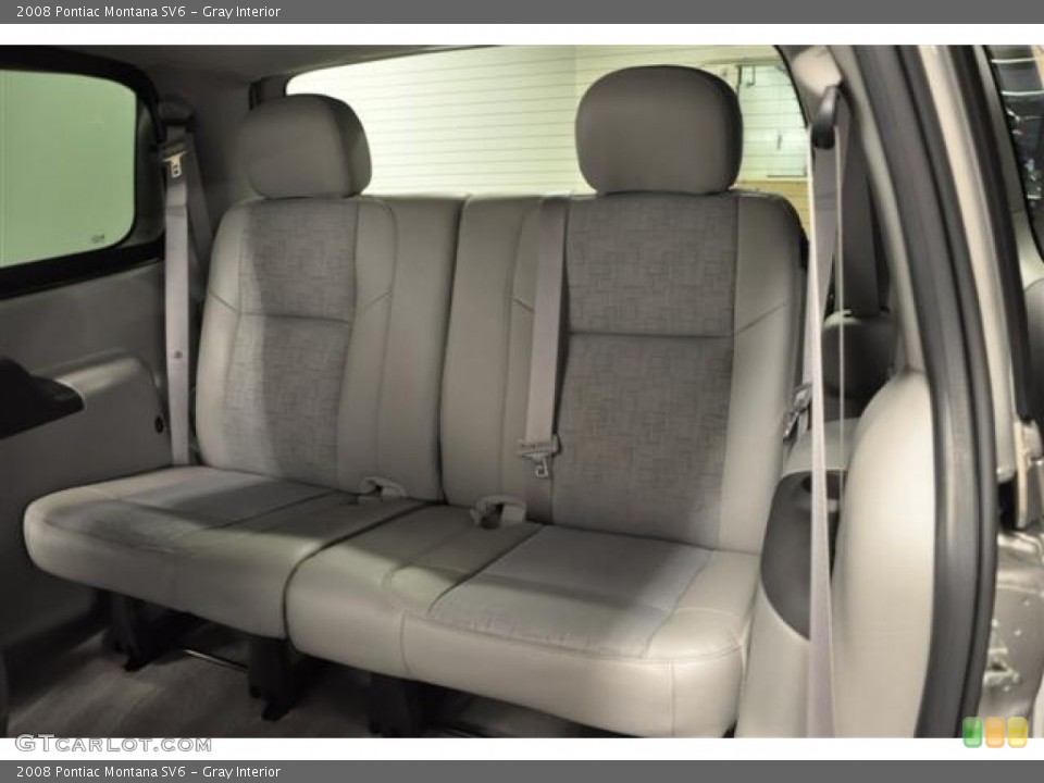 Gray Interior Rear Seat for the 2008 Pontiac Montana SV6 #65421094