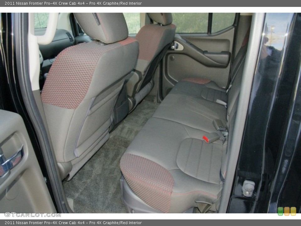 Pro 4X Graphite/Red Interior Photo for the 2011 Nissan Frontier Pro-4X Crew Cab 4x4 #65427732