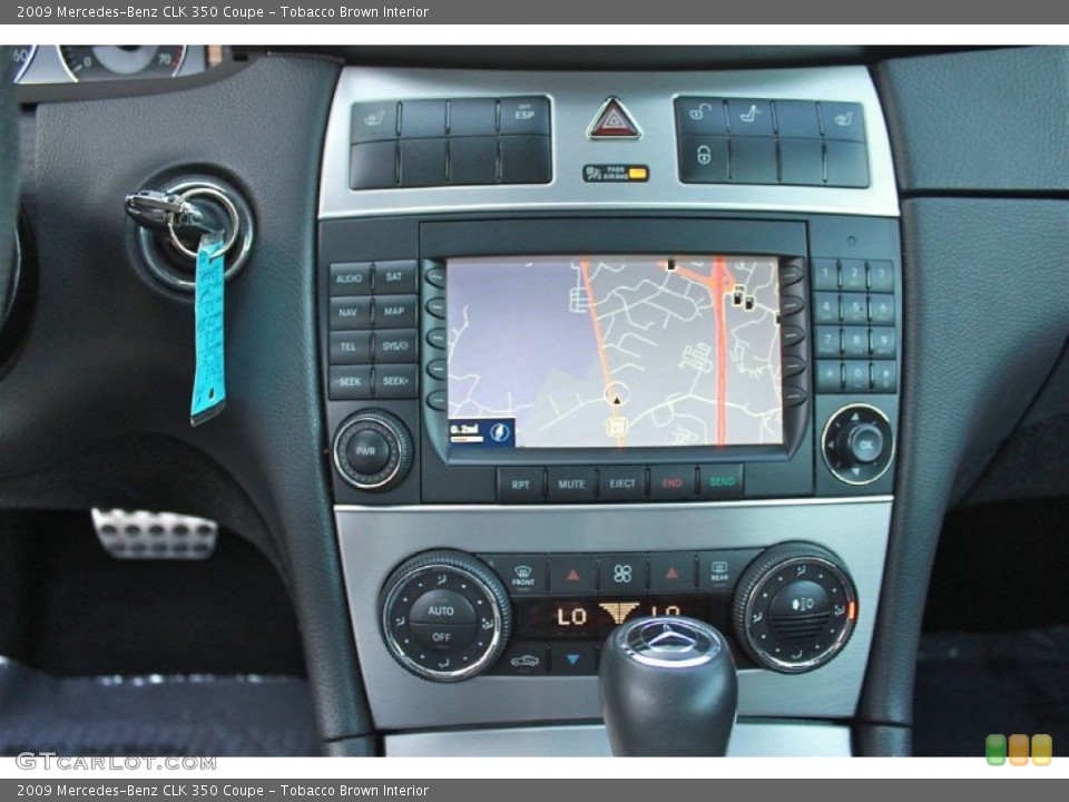 Tobacco Brown Interior Navigation for the 2009 Mercedes-Benz CLK 350 Coupe #65434629