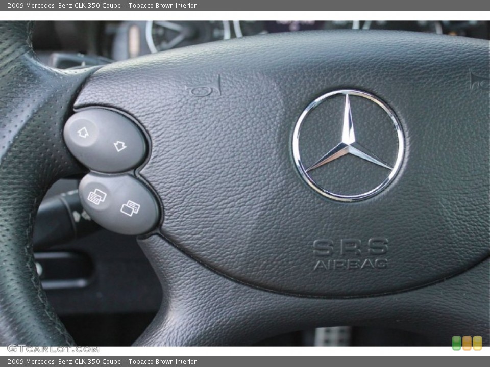 Tobacco Brown Interior Controls for the 2009 Mercedes-Benz CLK 350 Coupe #65434647