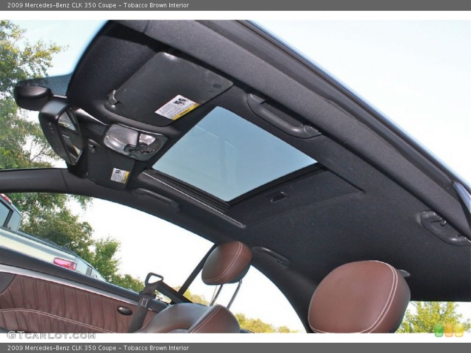 Tobacco Brown Interior Sunroof for the 2009 Mercedes-Benz CLK 350 Coupe #65434698