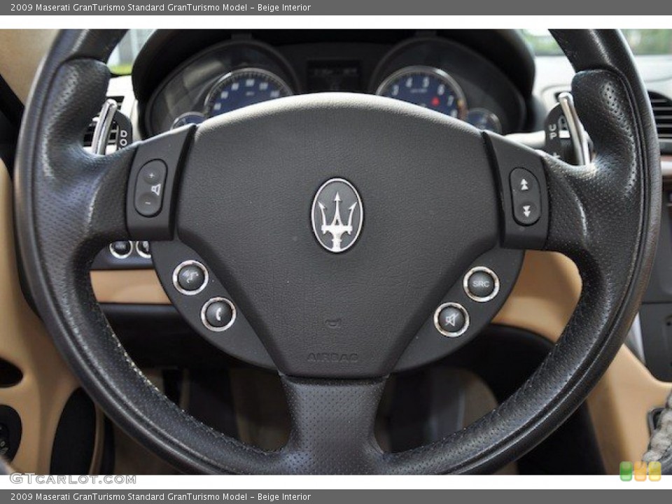 Beige Interior Steering Wheel for the 2009 Maserati GranTurismo  #65436390