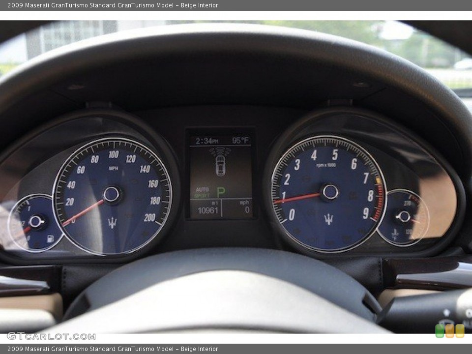 Beige Interior Gauges for the 2009 Maserati GranTurismo  #65436399