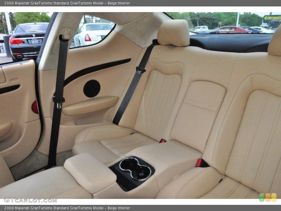 Beige Interior Rear Seat for the 2009 Maserati GranTurismo  #65436477