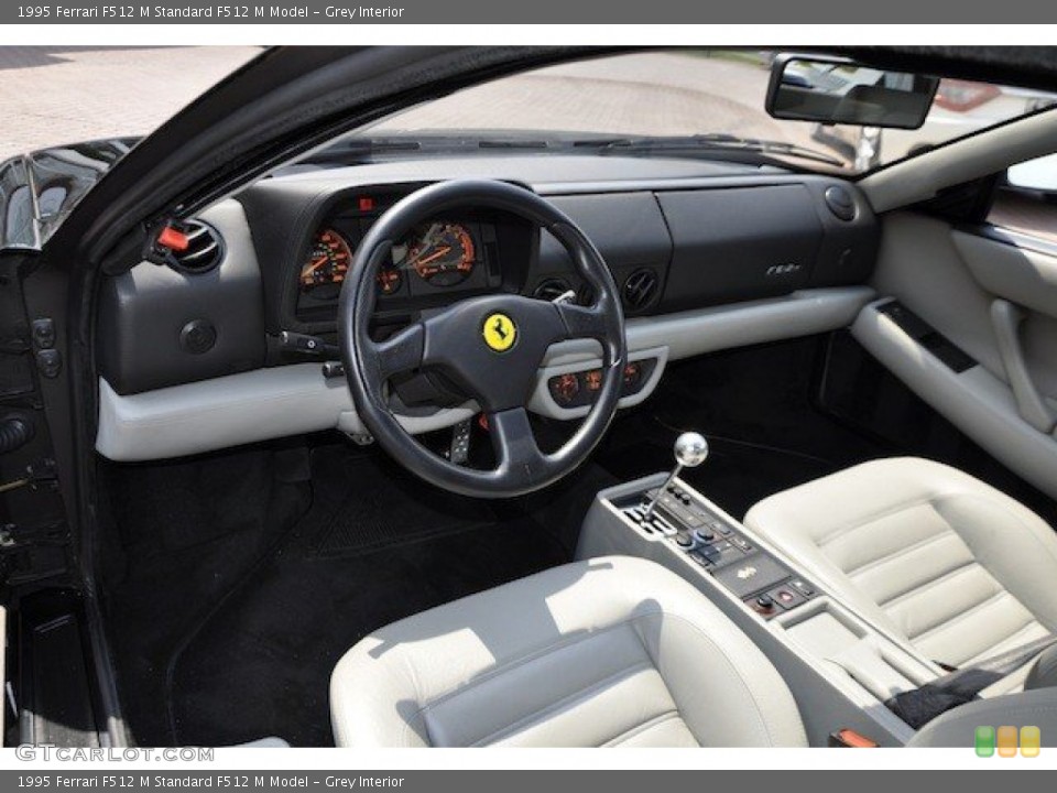 Grey Interior Photo for the 1995 Ferrari F512 M  #65436699