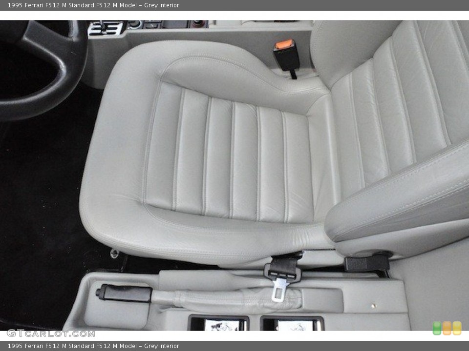 Grey Interior Front Seat for the 1995 Ferrari F512 M  #65436725