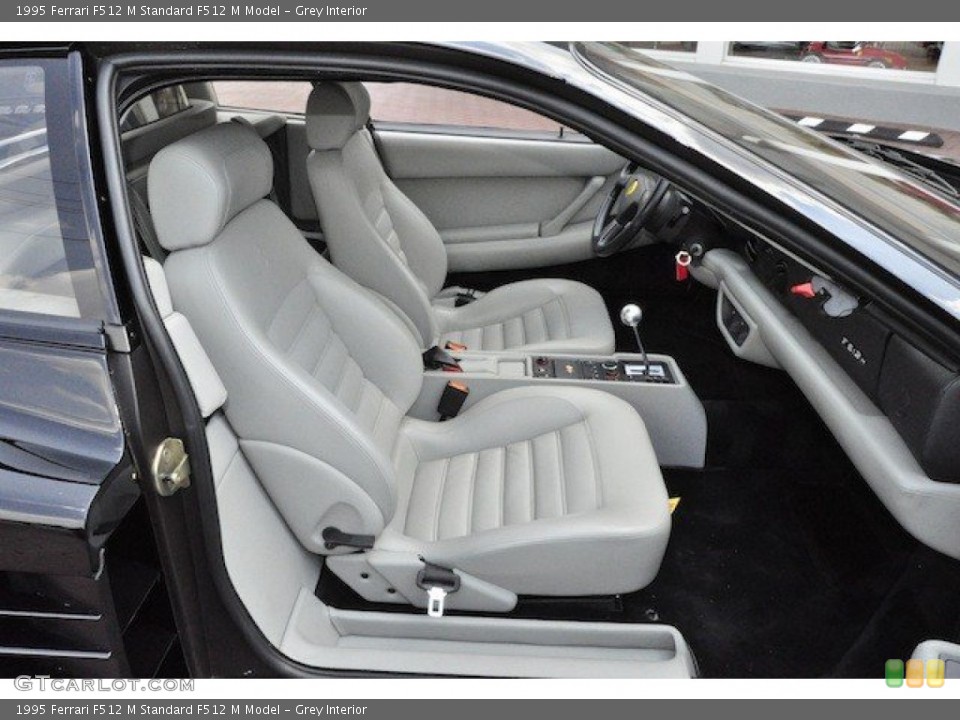 Grey Interior Front Seat for the 1995 Ferrari F512 M  #65436798