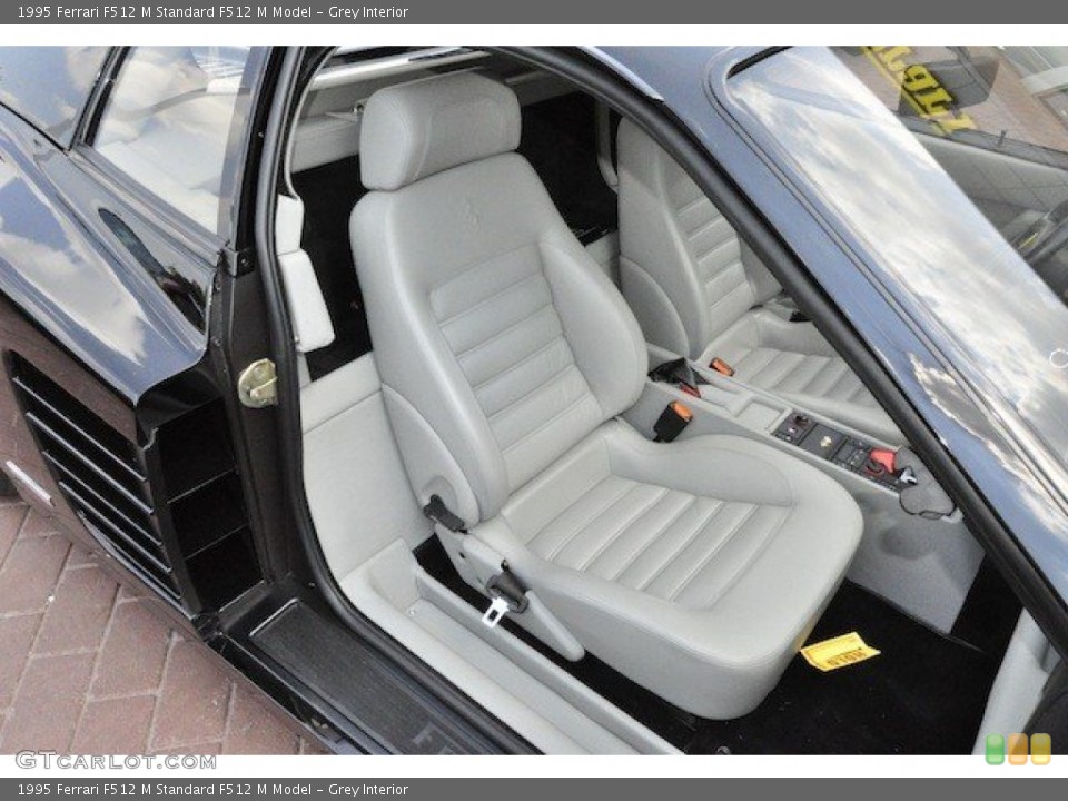 Grey Interior Front Seat for the 1995 Ferrari F512 M  #65436804