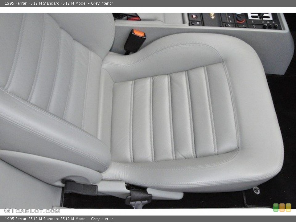 Grey Interior Front Seat for the 1995 Ferrari F512 M  #65436813