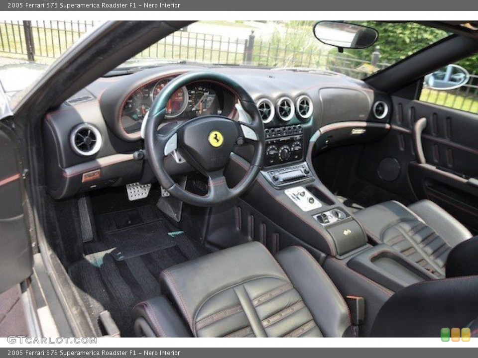 Nero Interior Photo for the 2005 Ferrari 575 Superamerica Roadster F1 #65437011