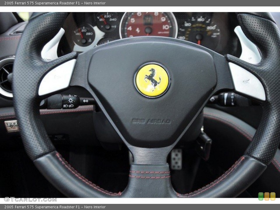 Nero Interior Steering Wheel for the 2005 Ferrari 575 Superamerica Roadster F1 #65437038