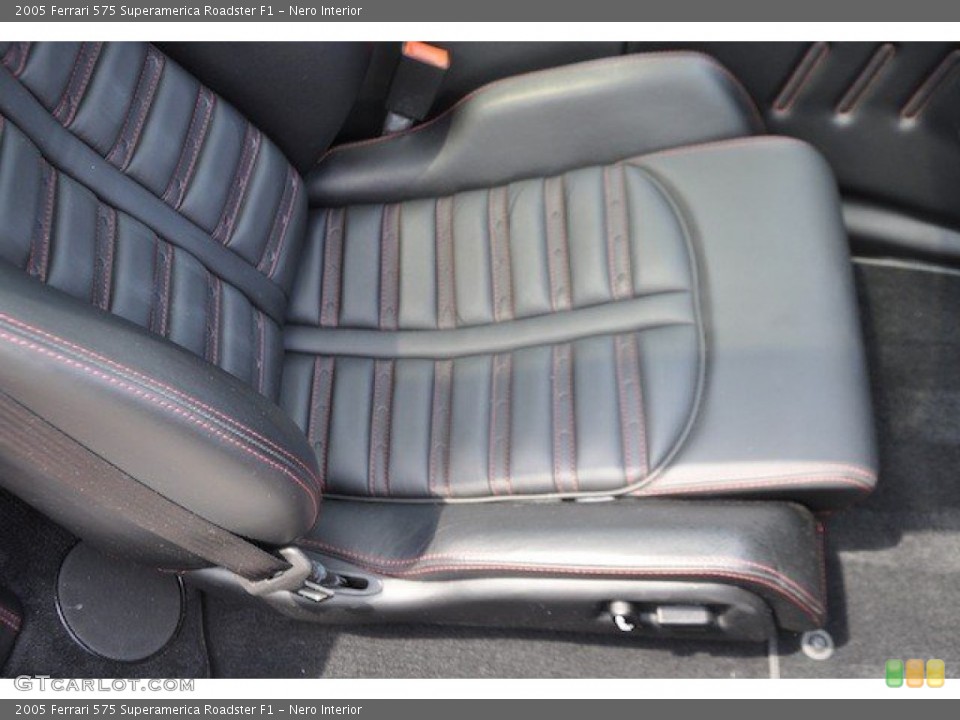 Nero Interior Front Seat for the 2005 Ferrari 575 Superamerica Roadster F1 #65437146