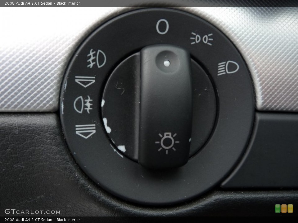 Black Interior Controls for the 2008 Audi A4 2.0T Sedan #65437788