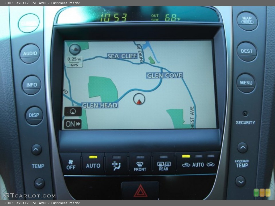Cashmere Interior Navigation for the 2007 Lexus GS 350 AWD #65442897