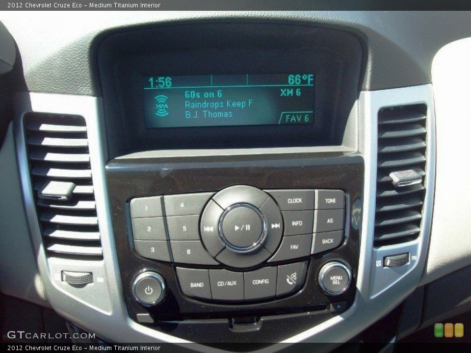 Medium Titanium Interior Controls for the 2012 Chevrolet Cruze Eco #65444832