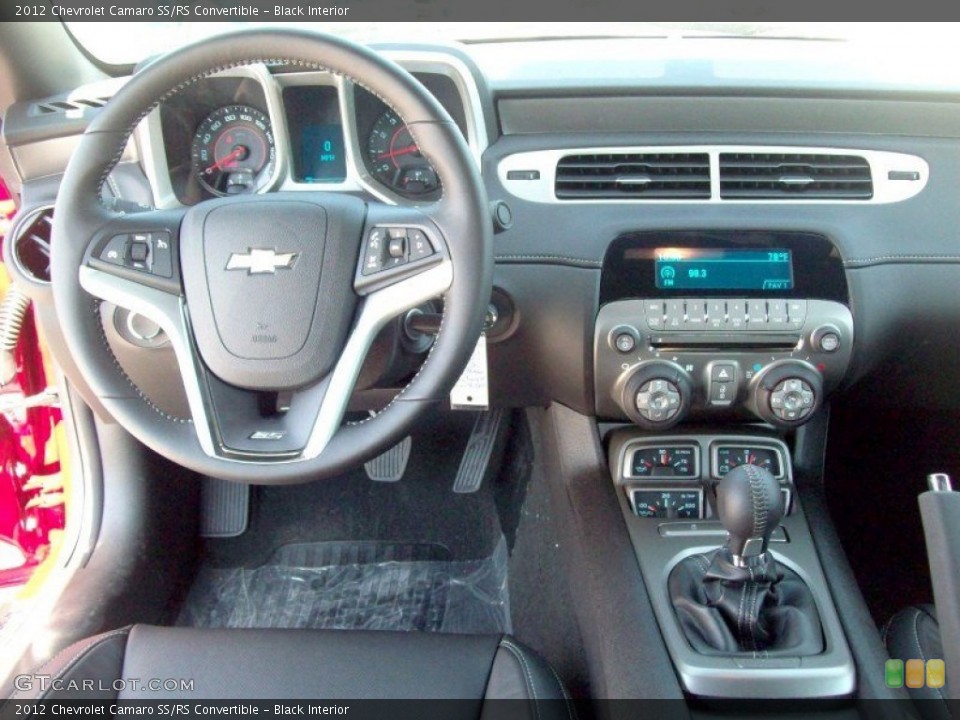Black Interior Dashboard for the 2012 Chevrolet Camaro SS/RS Convertible #65446215