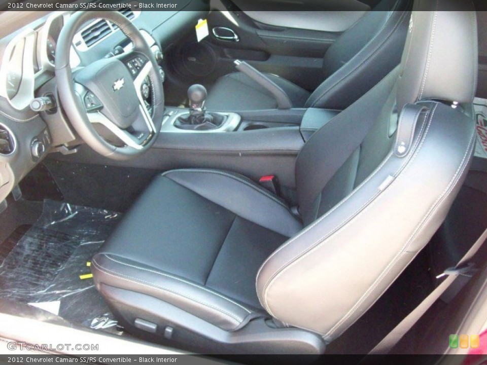 Black Interior Photo for the 2012 Chevrolet Camaro SS/RS Convertible #65446390