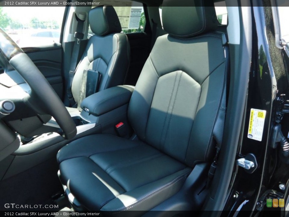 Ebony/Ebony Interior Front Seat for the 2012 Cadillac SRX Luxury AWD #65446467