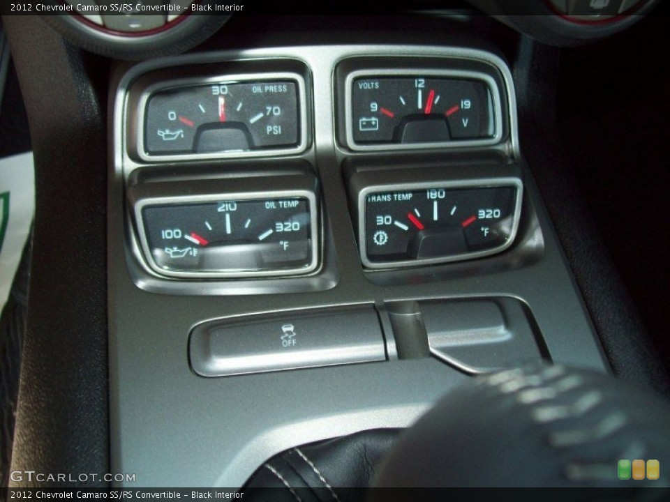 Black Interior Gauges for the 2012 Chevrolet Camaro SS/RS Convertible #65446506