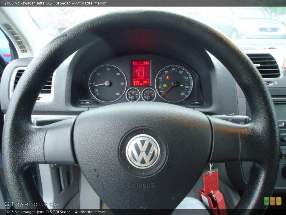 Anthracite Interior Steering Wheel for the 2005 Volkswagen Jetta GLS TDI Sedan #65449961