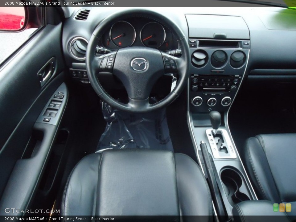 Black Interior Dashboard for the 2008 Mazda MAZDA6 s Grand Touring Sedan #65452570