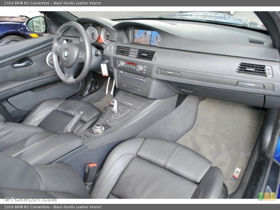 Black Novillo Leather Interior Dashboard for the 2009 BMW M3 Convertible #65453305