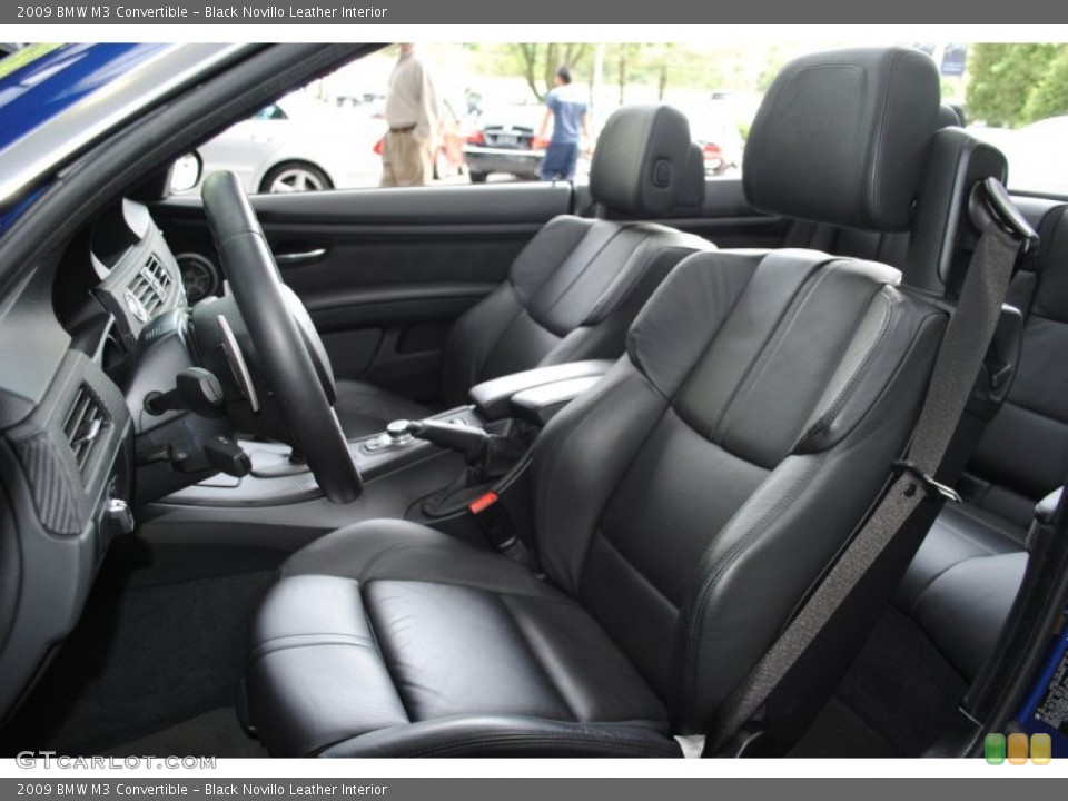 Black Novillo Leather Interior Photo for the 2009 BMW M3 Convertible #65453323